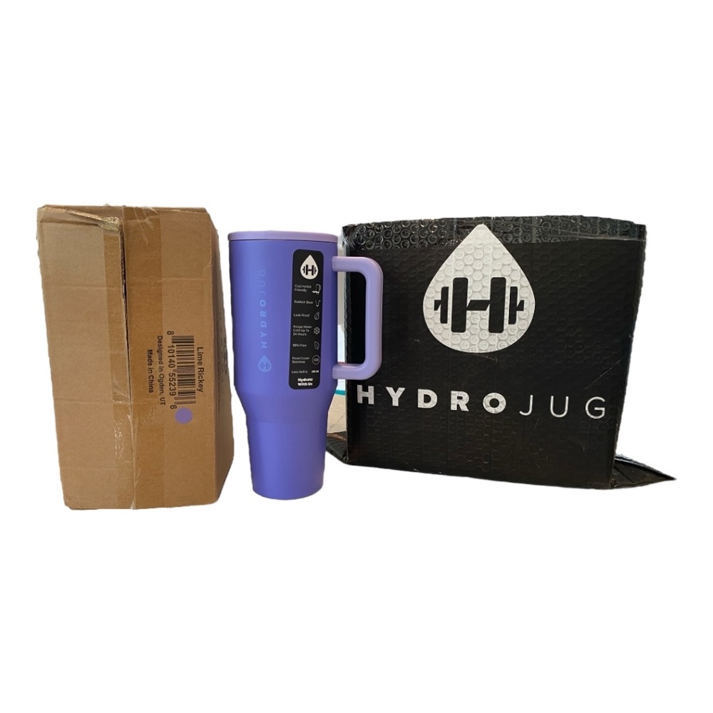 NWT SOLD OUT Color Block Hydrojug Traveler 40oz Tumbler – Lime Rickey Purple